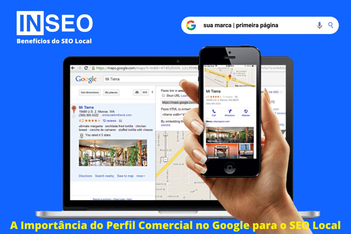 Perfil Comercial no Goolge
